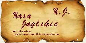 Maša Jaglikić vizit kartica
